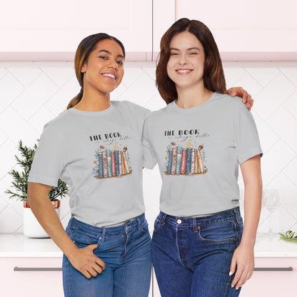 Whimsical Bookshelf Tee – Vintage Book Lover T-Shirt  | Unisex Jersey Short Sleeve Tee