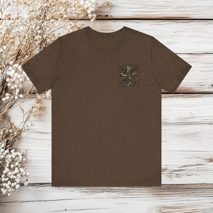 Camo Cross Fishing T-Shirt - Christian Hunting and Fishing Tee |  Jersey Short Sleeve Tee