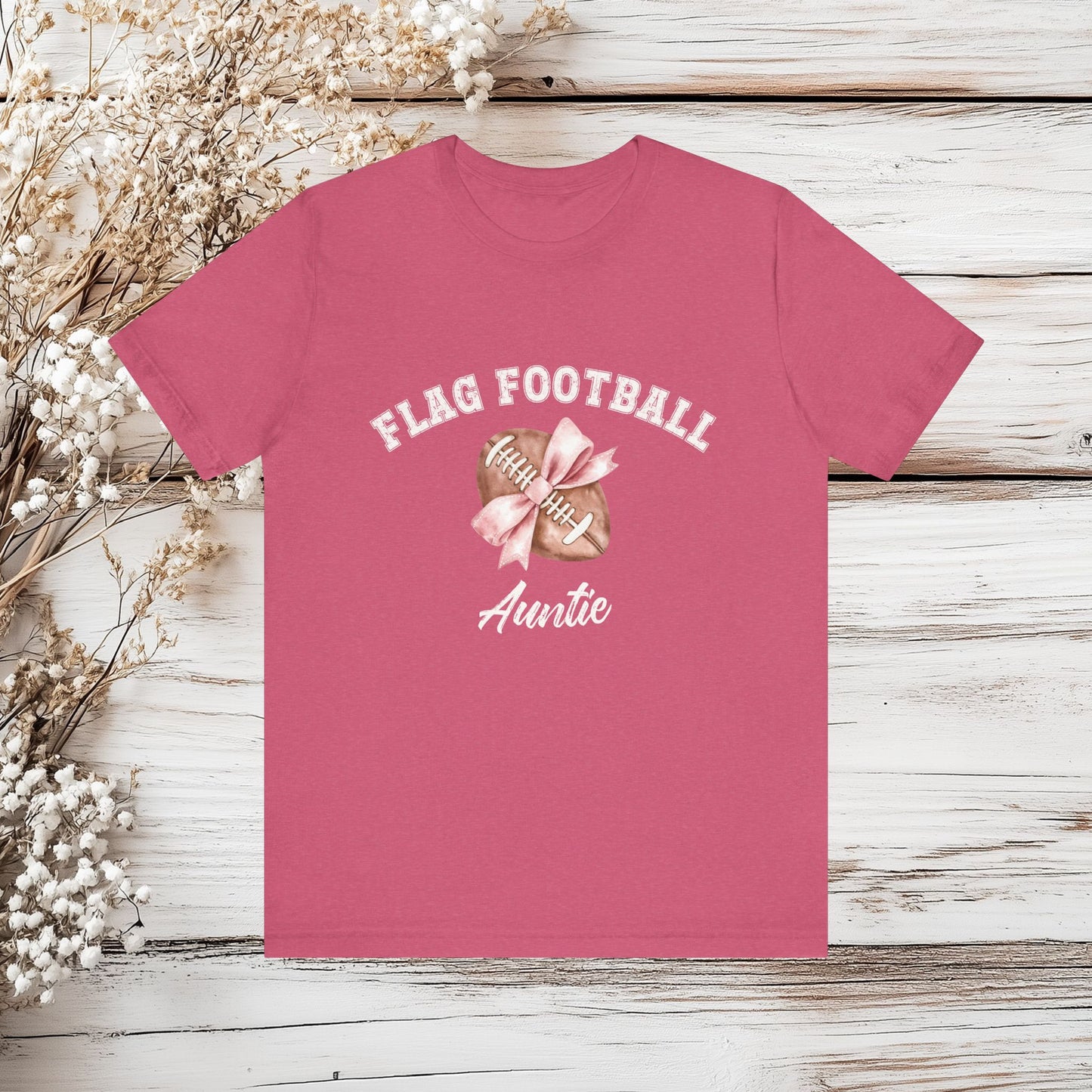 Auntie Flag Football Unisex Tee - Sporty Gift for Flag Football Lovers