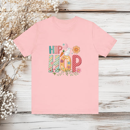 Hip Hop Bunny Easter T-Shirt - Cute Easter Rabbit Tee - Spring Shirt | Unisex Jersey Short Sleeve Tee