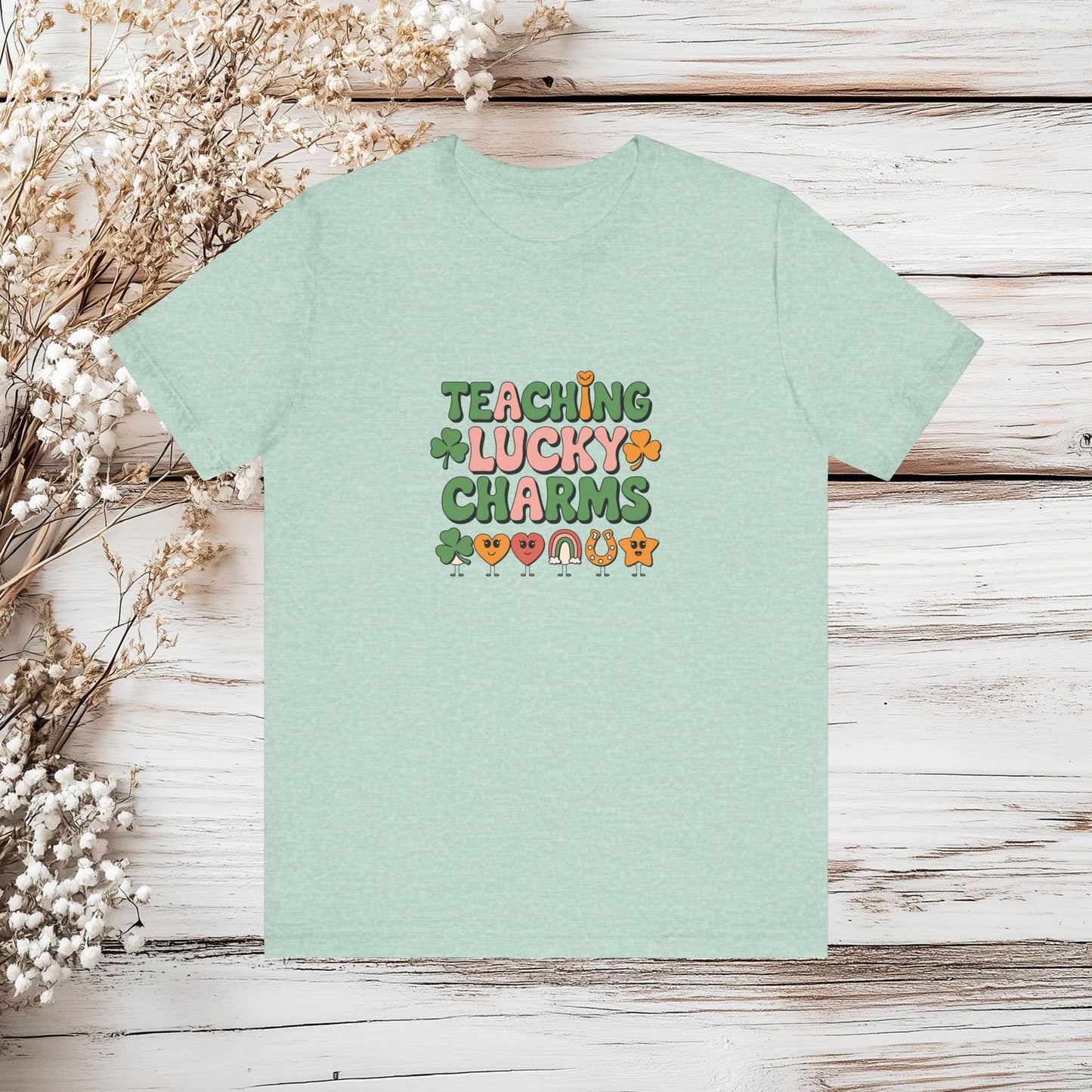 Teaching Lucky Charms Unisex Jersey Tee – Fun St. Patrick's Day Shirt for Educators