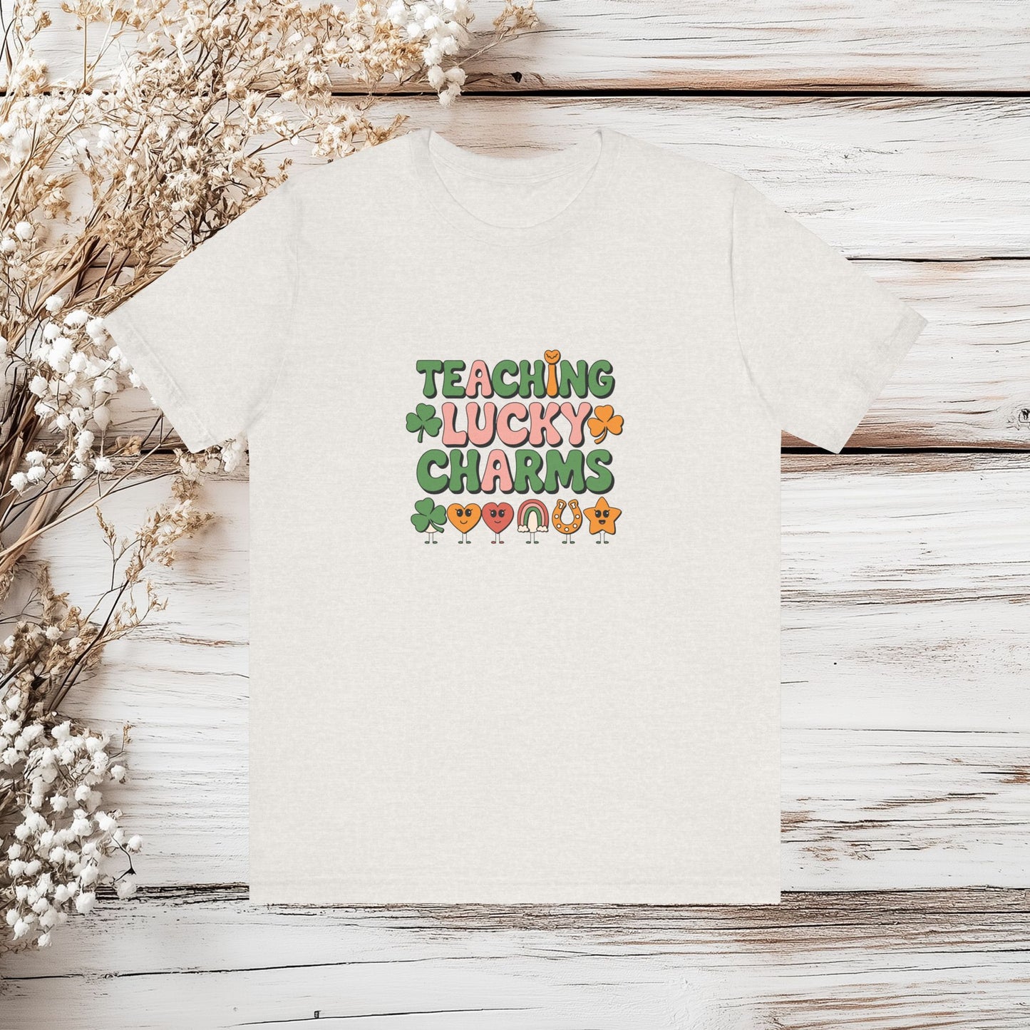 Teaching Lucky Charms Unisex Jersey Tee – Fun St. Patrick's Day Shirt for Educators