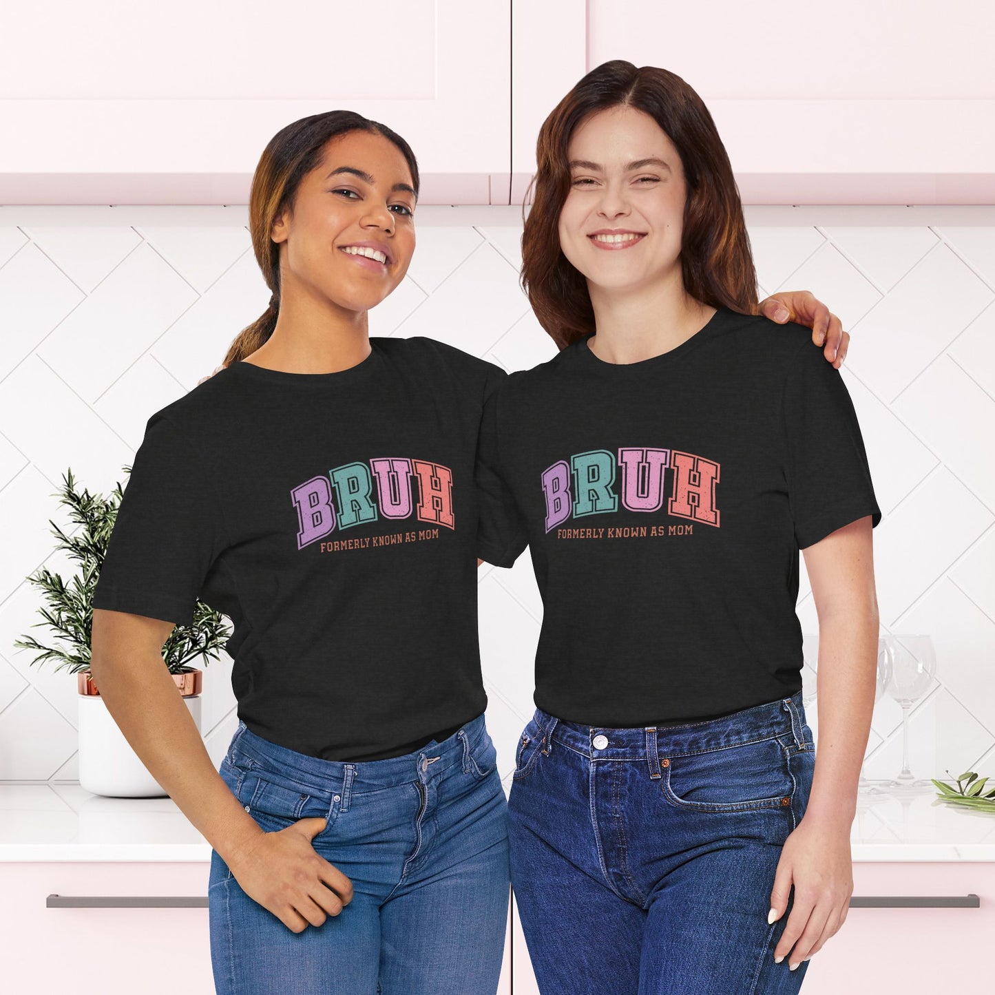 "BRUH – Formerly Known as Mom" Funny Mom T-ShirtUnisex Jersey Short Sleeve Tee