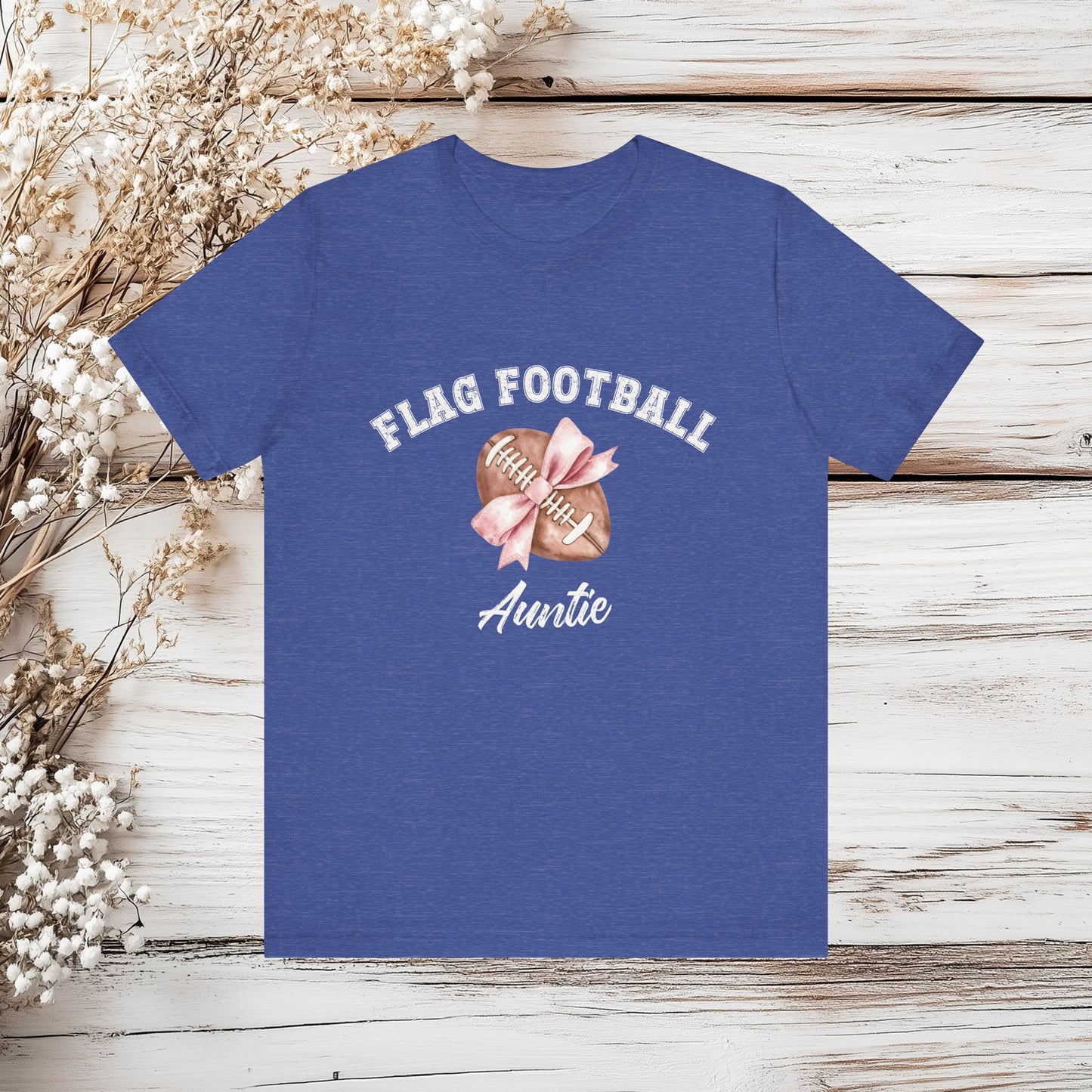 Auntie Flag Football Unisex Tee - Sporty Gift for Flag Football Lovers