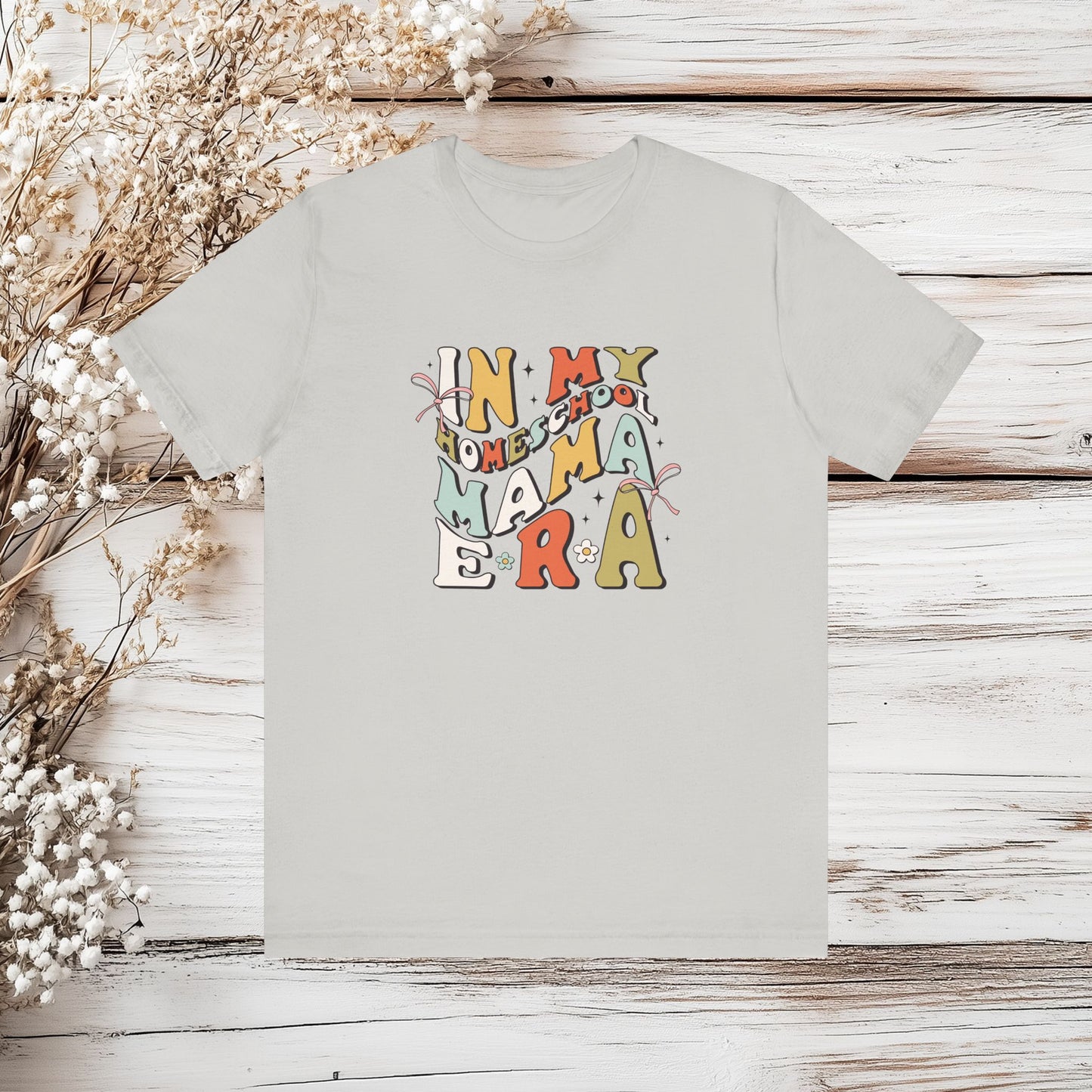 "In My Homeschool Mama Era" – Retro Homeschool Mom T-Shirt | Unisex Jersey Short Sleeve Tee