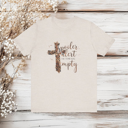 He is Risen Christian T-Shirt - Easter Sunday Faith Tee | Unisex Jersey Short Sleeve Tee