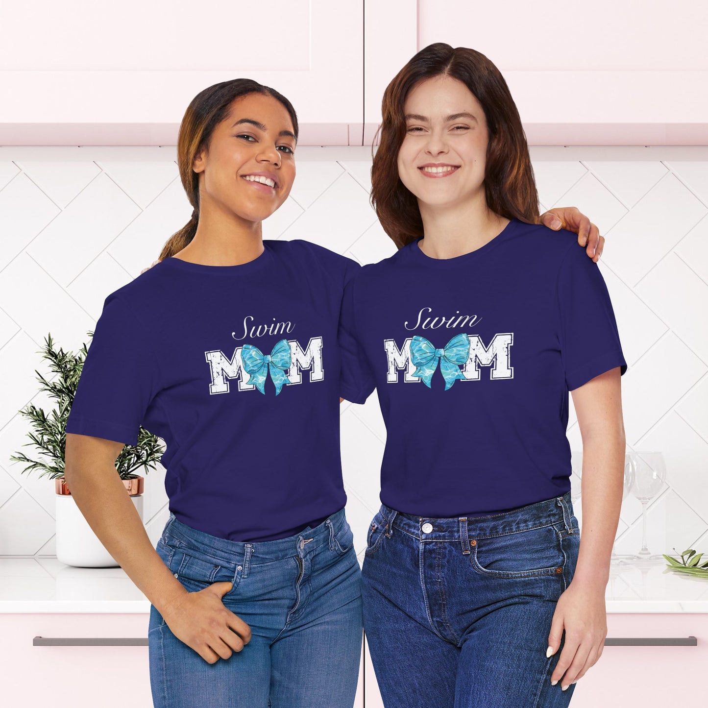 Swim Mom Tee - Cute Swimming Mom Shirt for Women |  Unisex Jersey Tee