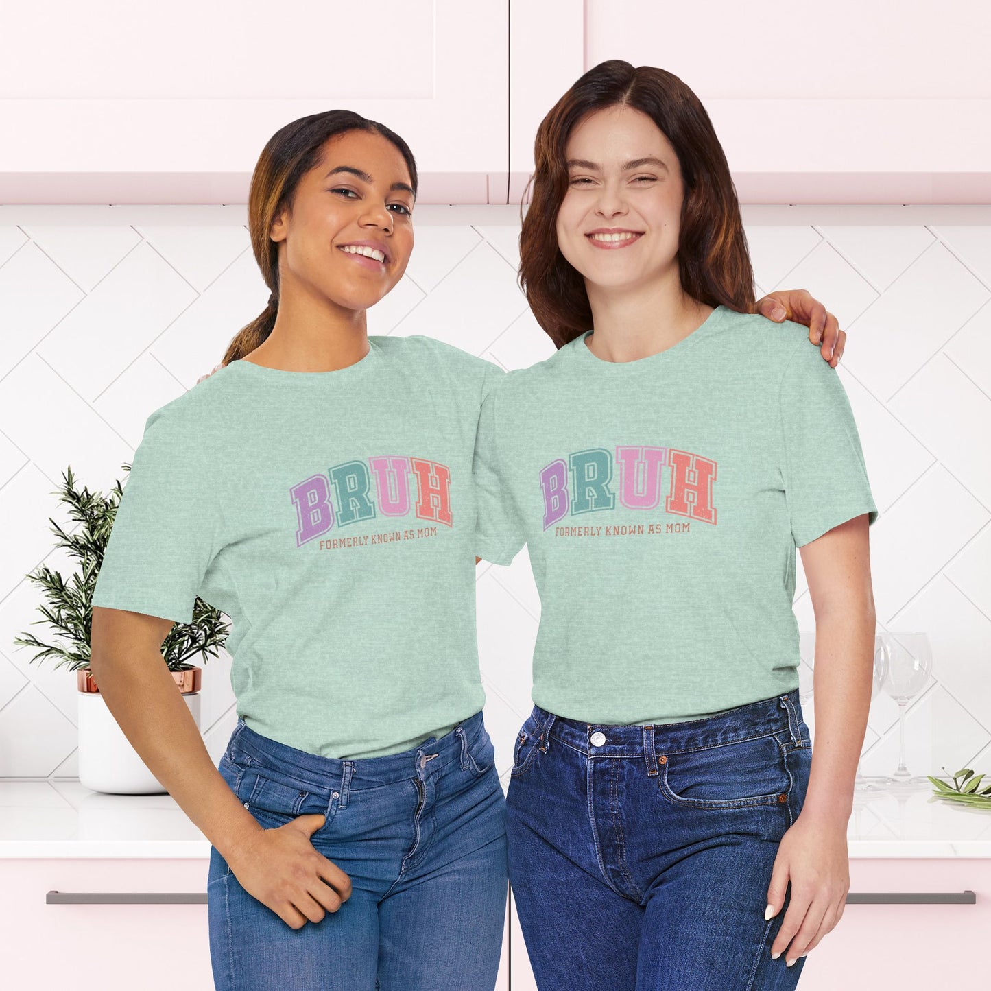 "BRUH – Formerly Known as Mom" Funny Mom T-ShirtUnisex Jersey Short Sleeve Tee