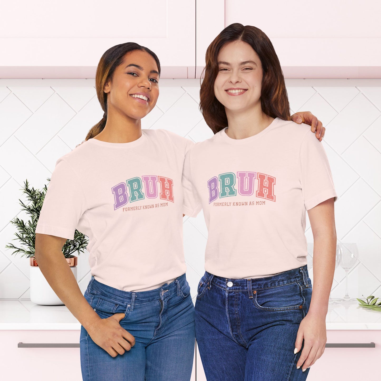 "BRUH – Formerly Known as Mom" Funny Mom T-ShirtUnisex Jersey Short Sleeve Tee