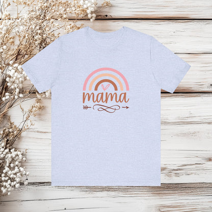 Retro Boho "Mama" T-Shirt – Perfect for Moms | Unisex Jersey Short Sleeve Tee