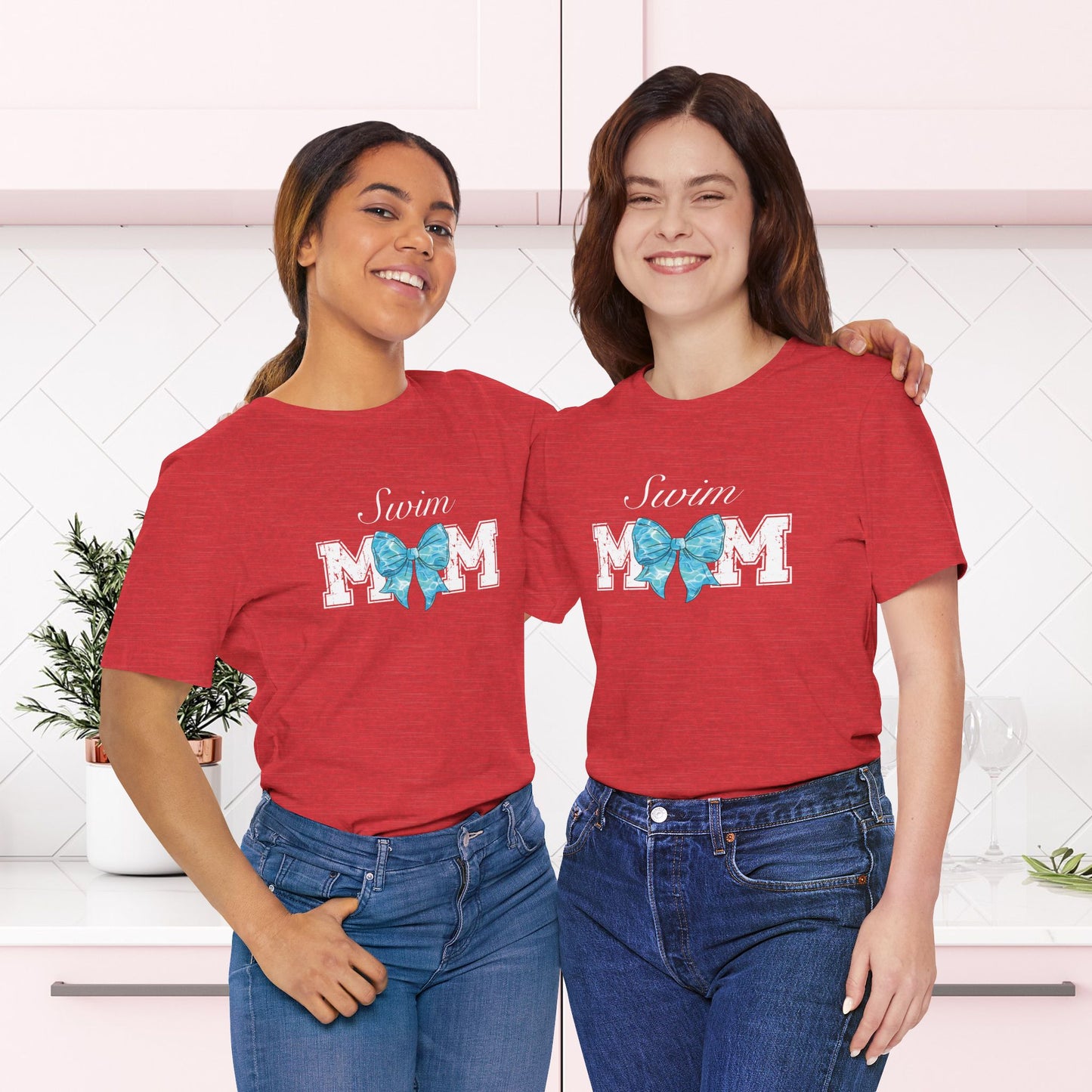 Swim Mom Tee - Cute Swimming Mom Shirt for Women |  Unisex Jersey Tee