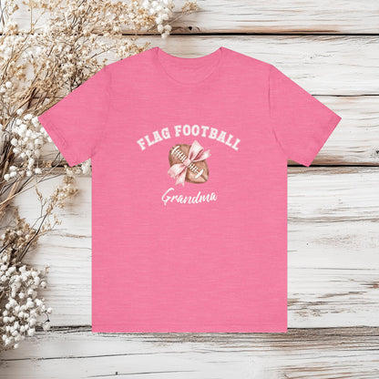 Flag Football Grandma Short Sleeve Tee  | Jersey Unisex T-Shirt